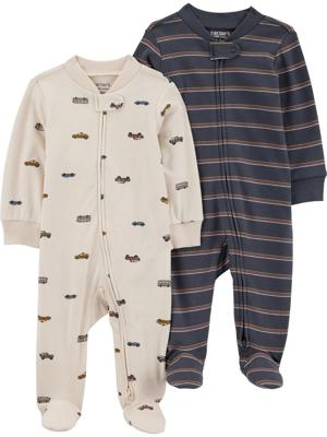 Carters Child of Mine Infant Boys 2PK Sleep and Play - Gray Car - Walmart.ca
