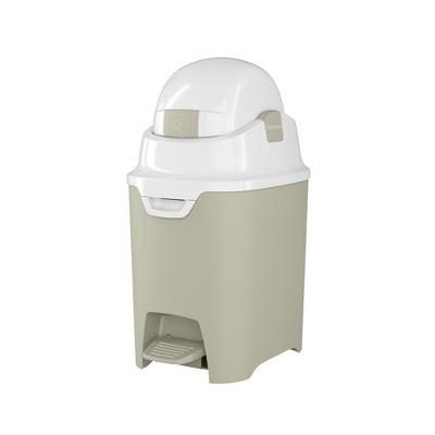 Foundations Mini Hands-Free Diaper Pail - Durable & Odorless Diaper Disposal, Holds up to 30 Newborn Diapers, Refill with Any Bags - Sand : Target