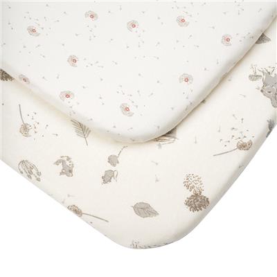 CoZee Bassinet Fitted Sheet Twin Pack in Cocoon | iL Tutto