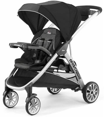 Chicco BravoFor2 Standing/Sitting Double Stroller - Iron