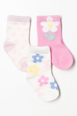 3 Pack Flower Socks Multi | Accessories | Ackermans