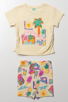 Cycle Short Set Yellow | Sets | Ackermans