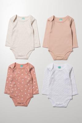 Pack Long Sleeve Vests Pink & White | Vests | Ackermans