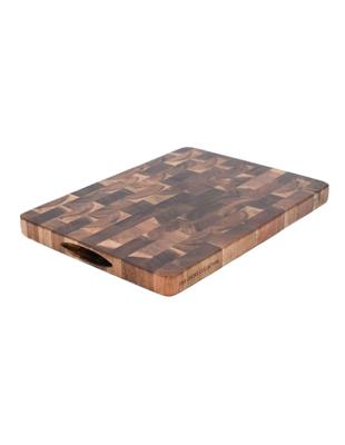 The Cooks Collective Acacia End Grain Cutting Board 40x30x3cm in Natural | MYER