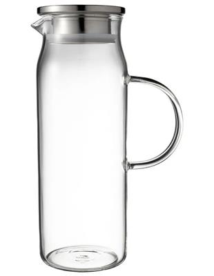 Maxwell & Williams Blend Glass Jug 1.5L With Lid Gift Boxed in Stainless Steel | MYER