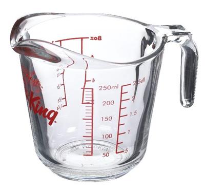 Oven Originals Glass Measuring Cup, 250-ml
