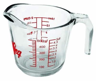 Oven Originals Glass Measuring Cup, 500-ml