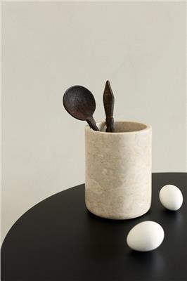 Beige Marble Utensil Holder at H&M Home | H&M CA
