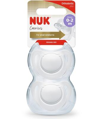 Nuk Star Ortho Soother All White 0-2 Months | Baby Bunting AU
