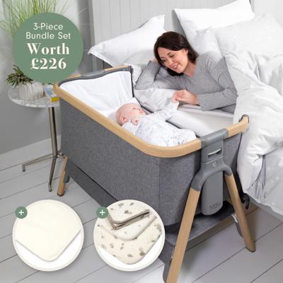 CoZee Bedside Crib Bundle - Cocoon | Tutti Bambini