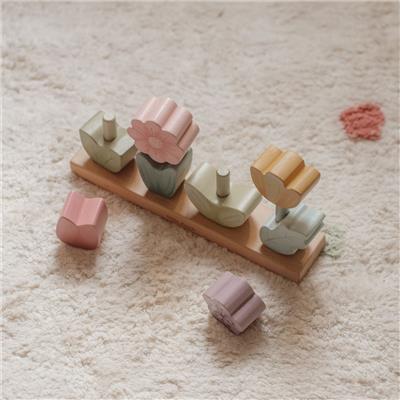 Little Dutch - Stacking Puzzle Flowers - Fairy Garden