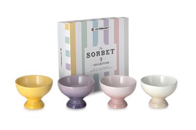 Stoneware Sorbet Set of 4 Ice Cream Bowls