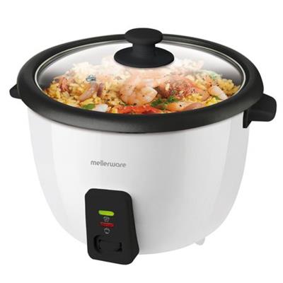 Mellerware Rice Cooker With Glass Lid Plastic White 1.8L 700W | Shop Today. Get it Tomorrow! | takealot.com