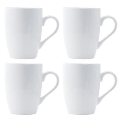 Regent White Bullet Shape Coffee Mug 4 Pack, 350ml | Shop Today. Get it Tomorrow! | takealot.com