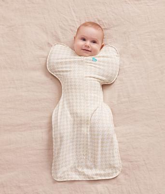 Swaddle Up™ 1.0 TOG Cotton Tan Houndstooth – Love to Dream UK