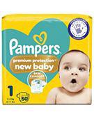 Pampers New Baby Size 1, 22 Newborn Nappies, 2kg-5kg, Carry Pack - Boots