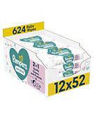 Pampers Harmonie Aqua Baby Wipes Plastic Free 4 Packs = 192 Wipes - Boots