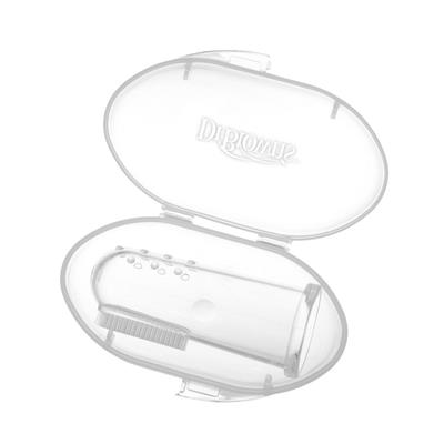 Dr brown silicone finger toothbrush with case 048