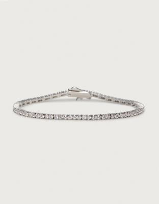 Platinum Plated CZ Tennis Bracelet | Jewellery & Hair Accessories |...