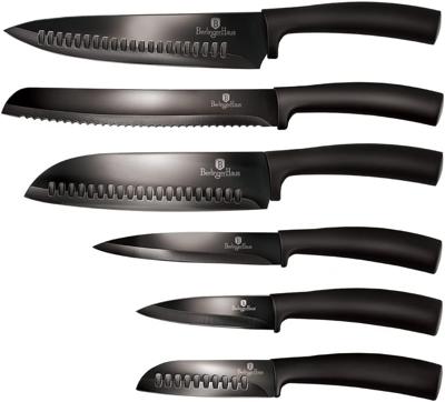Berlinger Haus 6 Piece Titanium Coating Knife Set - Black