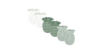 4Baby 3 Pack Scratch Mittens Sage | Baby Bunting AU