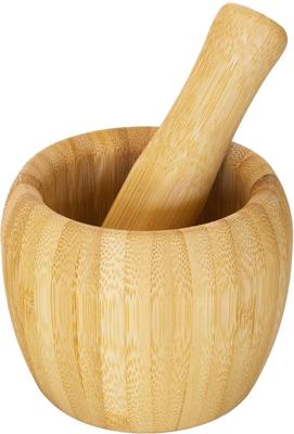 Amazon.com: TB Essentials Bamboo Mortar and Pestle Set, 6.75 Ounce Capacity, Perfect for Guacamole, Pesto, Salad Dressing and More: Home & Kitchen