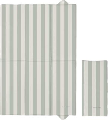 Travel Changing Mat by Mama Shack - Foldable Baby Changing Mat - Lightweight & Waterproof - Ideal for On-The-Go Nappy Changes (Candy Stripe Sage) : Am