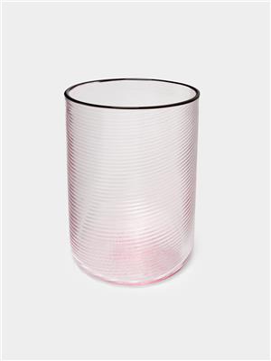 Pink Fizzy Hand-Blown Murano Glass Water Tumbler by Giberto | ABASK