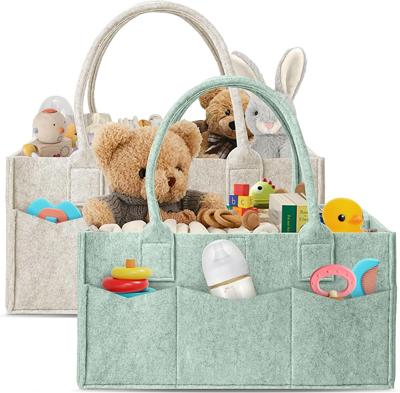 Amazon.com : HIPHOP PANDA 2-Pack Diaper Caddy Organizer - Newborn Essentials Baby Registry Must Haves - Sturdy Nursery Storage Bin & Portable Car Cadd