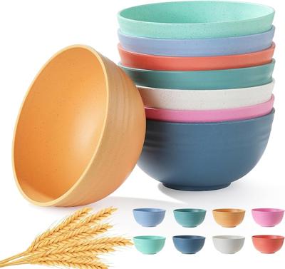 Amazon.com: 8PCS Cereal Bowl, Ohola Unbreakable Wheat Straw Cereal Bowls, Microwave & Dishwasher Safe Kitchen Bowls for Cereal, Snack, Soup, Salad and