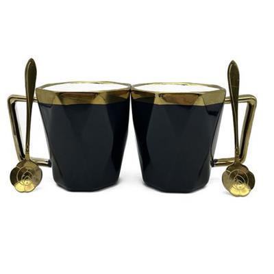 Elegant King 5-Piece Diamond Shape Tea & Coffee Mug Set - Black Rose | Shop Today. Get it Tomorrow! | takealot.com