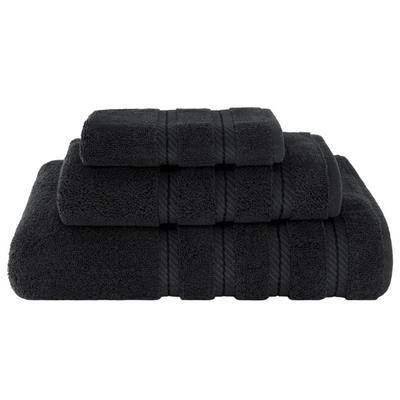 American Soft Linen 3 Piece, 100% Genuine Turkish Cotton Premium & Luxury Towel Sets - Black - Walmart.ca