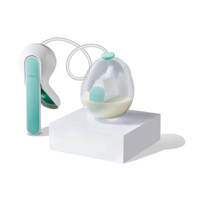 Willow Wave - Wearable Manual Breast Pump - Fits Fully in Bra - Ergonomic Handle - 24mm Soft Silicone Flange - Wearable Breastfeeding Pump - Hospital