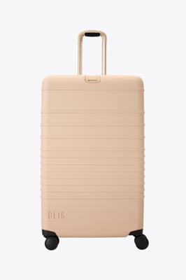 BÉIS The Large Check-In Roller in Beige - 29 inch Beige Rolling Check in Luggage & Checked Suitcase