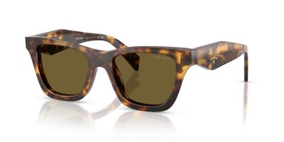 Prada PR C07S S (51 - 18) with Brown lenses and Tortoise frame | Sunglass Hut®