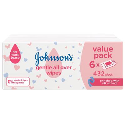 Johnson s baby wipes 6x72 s 716