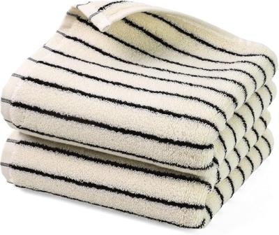 Natural Cotton Hand Towels, 14 x 29 Black and White Striped, Vintage Kitchen Decor, for Bathroom, Guest Use, Adults & Kids : Amazon.ca: Home
