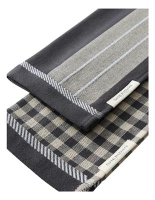 Sheridan Este Tea Towel 2 Pack in Carbon | MYER