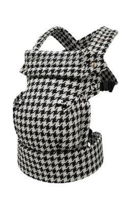 PouchCo Comfort Baby Carrier in Black & Grey Houndstooth - PouchCo Baby & Toddler Carriers