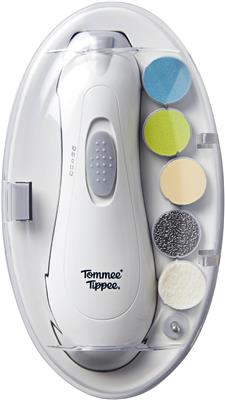 Tommee Tippee Electric Baby Nail File Trimmer, Battery-Powered Infant Nail Clipper with LED Light and Six Filing Heads for Baby and Adult Use : Amazon