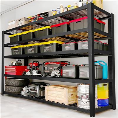 84 H Storage Shelves Heavy Duty Metal Shelving,Adjustable Garage Shelves,Wire Mesh