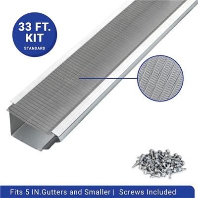 Atlas Gutter Guard Stainless Steel Micro-Mesh Stainless steel Stainless steel ( 5-in x 36.0-in ) Left/Right Gutter guard 11 -Pack in the Gutter Parts