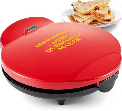 Amazon.com: Elite Gourmet 11 Cheesy Quesadilla Maker, 2-Position Locking Latch For Extra Stuffing, Easy-Slice 6-Wedge, Red: Home & Kitchen
