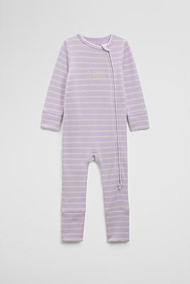 Lilac Stripe Waffle Jumpsuit - Jumpsuits & Bodysuits | Country Road