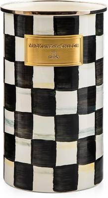 Amazon.com: MACKENZIE-CHILDS Enamel Utensil Holder, Kitchen Utensil Holder for Countertop, Storage Caddy, Black-and-White Courtly Check : Home & Kitch