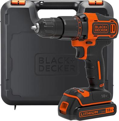 BLACK+DECKER 18V Hammer Drill with Battery, Charger, and Kitbox, BCD700S1K-GB : Amazon.co.uk: DIY & Tools
