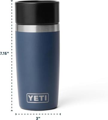 YETI Rambler 12 oz (355 ml) Coffee Travel Bottle with 100% Leakproof Hotshot Commuter Cap, Vacuum Insulated Stainless Steel Tea & Coffee Cup Travel Mu