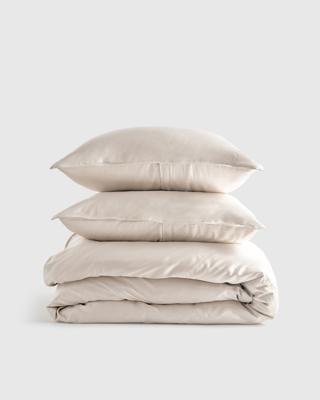 Bamboo Duvet Cover Set in Sand