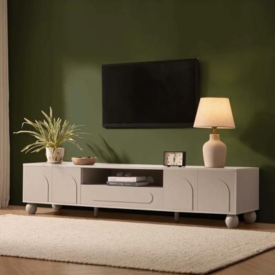 Rachel Arch Front Tv Unit for TVs up to 75 - Taupe
 – DUSK