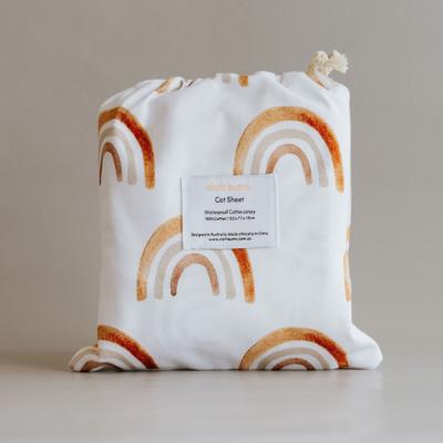 Waterproof Cot Sheet - Rainbow Riot – Cloth Bums